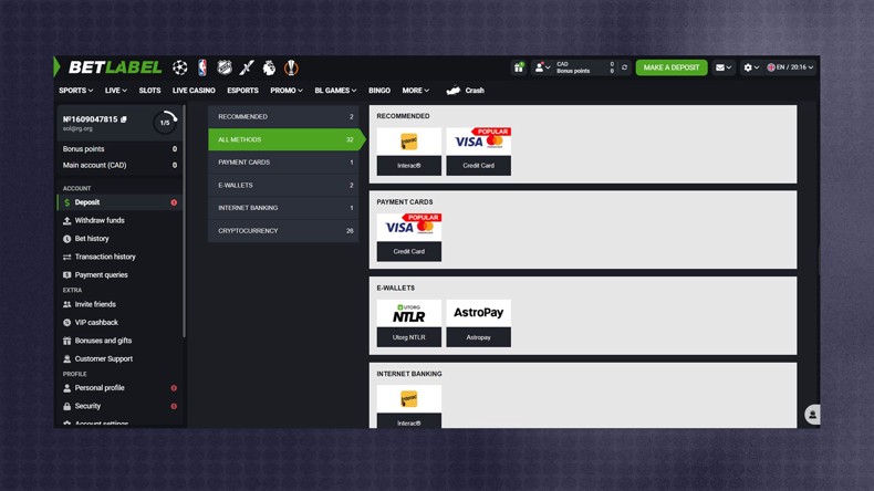 Betlabel de login